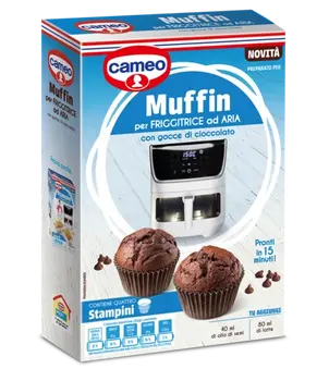Dr. Oetker Preparato per Muffin per friggitrice ad aria con gocce di cioccolato