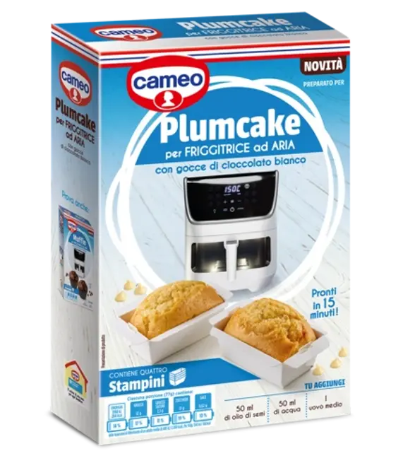 Dr. Oetker Preparato per Plumcake per friggitrice ad aria con gocce di cioccolato bianco