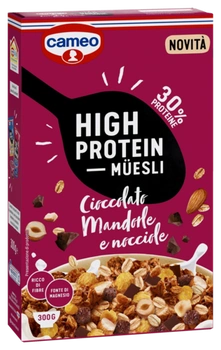 Dr. Oetker High Protein Müesli Cioccolato, mandorle e nocciole
