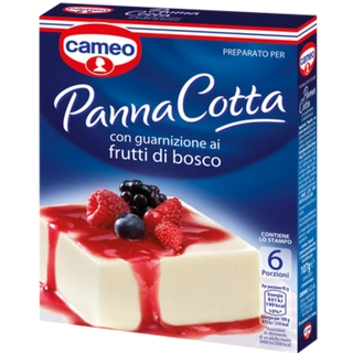 Preparato per Panna Cotta con guarnizione ai Frutti di bosco